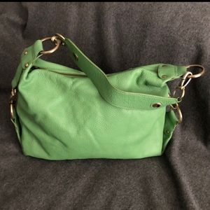 Danier Leather 'Kelly' Green shoulder bag